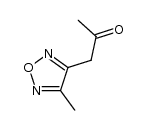 2-Propanone, 1-(4-methyl-1,2,5-oxadiazol-3-yl)- (9CI) Structure