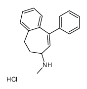 N-methyl-5-phenyl-8,9-dihydro-7H-benzo[7]annulen-7-amine,hydrochloride Structure