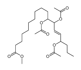 methyl 11,12,15-triacetyloxyoctadec-13-enoate结构式