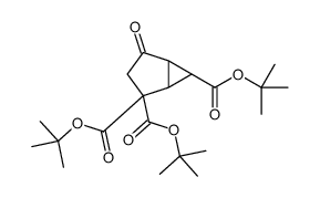 (1S,2S,5R,6R)-di-tert-butyl 2-(tert-butoxycarbonyl)-4-oxobicyclo[3.1.0]hexane-2,6-dicarboxylate Structure