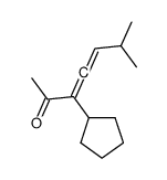 3-Cyclopentyl-6-methyl-3,4-heptadien-2-one structure