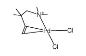 dichloro(2,2,N,N-tetramethylbut-3-enylamine)palladium(II)结构式