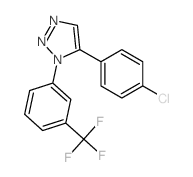 1H-1,2,3-Triazole,5-(4-chlorophenyl)-1-[3-(trifluoromethyl)phenyl]-结构式