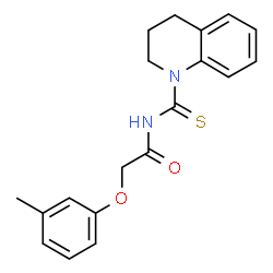N-(3,4-dihydro-1(2H)-quinolinylcarbonothioyl)-2-(3-methylphenoxy)acetamide Structure