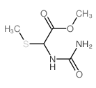 Acetic acid,[(aminocarbonyl)amino](methylthio)-, methyl ester (9CI) Structure