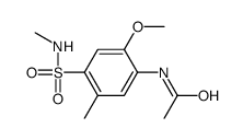 N-[2-methoxy-5-methyl-4-(methylsulfamoyl)phenyl]acetamide结构式