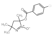 (3,5,5-trimethyl-2-oxido-4H-pyrazol-3-yl) 4-chlorobenzoate Structure