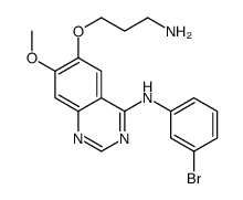 6-(3-aminopropoxy)-N-(3-bromophenyl)-7-methoxyquinazolin-4-amine结构式
