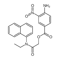 [2-[ethyl(naphthalen-1-yl)amino]-2-oxoethyl] 4-amino-3-nitrobenzoate结构式