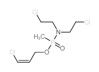 Phosphonamidic acid,N,N-bis(2-chloroethyl)-P-methyl-, 3-chloroallyl ester (7CI,8CI) Structure