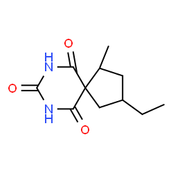 7,9-Diazaspiro[4.5]decane-6,8,10-trione,3-ethyl-1-methyl-(5CI) Structure