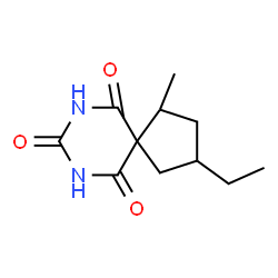 7,9-Diazaspiro[4.5]decane-6,8,10-trione,3-ethyl-1-methyl-(5CI)结构式