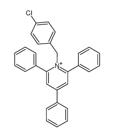 1-(p-Chlorobenzyl)-2,4,6-triphenylpyridinium Structure