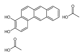 acetic acid,benzo[a]anthracene-3,4-diol结构式