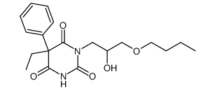 1-(3-butoxy-2-hydroxy-propyl)-5-ethyl-5-phenyl-pyrimidine-2,4,6-trione Structure