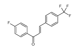 1-(4-fluorophenyl)-3-[4-(trifluoromethyl)phenyl]prop-2-en-1-one结构式