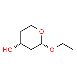 2H-Pyran-4-ol, 2-ethoxytetrahydro-, (2S,4R)- (9CI)结构式