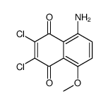 5-amino-2,3-dichloro-8-methoxynaphthalene-1,4-dione Structure