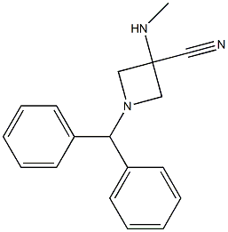 1-benzhydryl-3-(MethylaMino)azetidine-3-carbonitrile structure