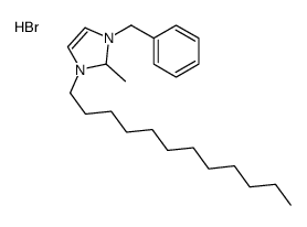 3-benzyl-1-dodecyl-2-methyl-1,2-dihydroimidazol-1-ium,bromide结构式