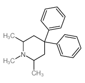 1,2,6-trimethyl-4,4-diphenyl-piperidine Structure