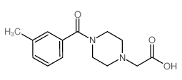 [4-(3-甲基-苯甲酰基)-哌嗪-1-基]-乙酸结构式