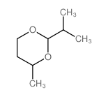 4-methyl-2-propan-2-yl-1,3-dioxane结构式