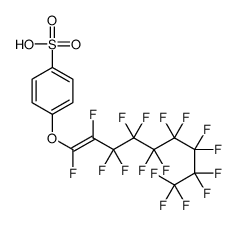 4-(1,2,3,3,4,4,5,5,6,6,7,7,8,8,9,9,9-heptadecafluoronon-1-enoxy)benzenesulfonic acid Structure