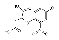 (4-chloro-2-nitro-phenylsulfanyl)-succinic acid Structure