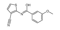 Benzamide, N-(3-cyano-2-thienyl)-3-methoxy- (9CI) structure