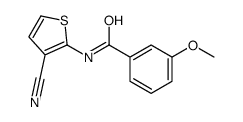 Benzamide, N-(3-cyano-2-thienyl)-3-methoxy- (9CI) Structure