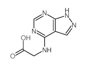 2-(2,4,8,9-tetrazabicyclo[4.3.0]nona-2,4,7,10-tetraen-5-ylamino)acetic acid Structure