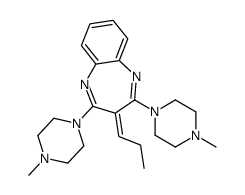 2,4-bis(4-methylpiperazin-1-yl)-3-propylidene-1,5-benzodiazepine Structure