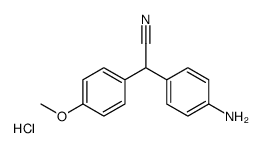 [4-[(cyano(4-methoxyphenyl)methyl]phenyl]ammonium chloride Structure