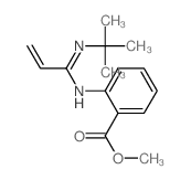 Benzoic acid,2-[[1-[(1,1-dimethylethyl)imino]-2-propen-1-yl]amino]-, methyl ester structure