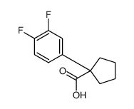 1-(3,4-difluorophenyl)cyclopentane-1-carboxylic acid Structure