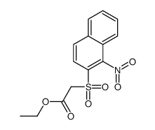 ethyl 2-(1-nitronaphthalen-2-yl)sulfonylacetate结构式