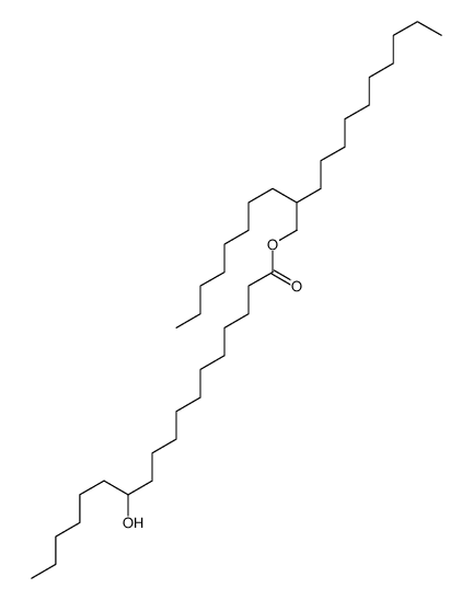 Octadecanoic acid, 12-hydroxy-, 2-octyldodecyl ester结构式