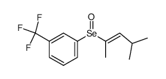 (E)-1-((4-methylpent-2-en-2-yl)seleninyl)-3-(trifluoromethyl)benzene Structure