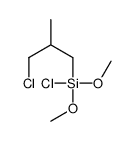 chloro(3-chloro-2-methylpropyl)dimethoxysilane结构式