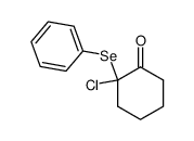 α-chloro-α-phenylselenocyclopentanone Structure