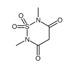 2,6-dimethyl-1,1-dioxo-1,2,6-thiadiazinane-3,5-dione Structure