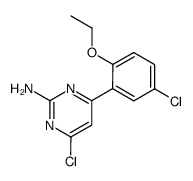 4-chloro-6-(5-chloro-2-ethoxy-phenyl)-pyrimidin-2-ylamine结构式