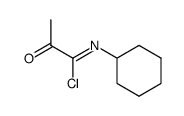 N-cyclohexyl-2-oxopropanimidoyl chloride结构式