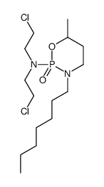 N,N-bis(2-chloroethyl)-3-heptyl-6-methyl-2-oxo-1,3,2λ5-oxazaphosphinan-2-amine结构式