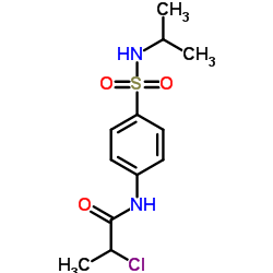 2-CHLORO-N-[4-[(ISOPROPYLAMINO)SULFONYL]PHENYL]PROPANAMIDE Structure