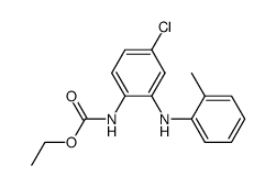 ethyl (4-chloro-2-(o-tolylamino)phenyl)carbamate结构式