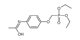 N-[4-(diethoxyphosphorylmethoxy)phenyl]acetamide Structure