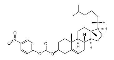 (4-nitro-phenyl)-cholesteryl carbonate Structure