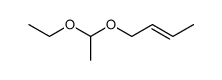 (+/-)-acetaldehyde-(ethyl-but-2t-enyl-acetal)结构式